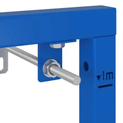 vidaXL Accesorios Para El Baño-Soporte de pared de baño Manual Azul 50 x 3 x 112 cm