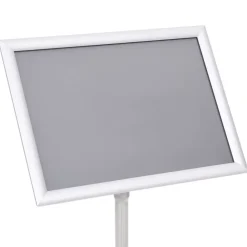 vidaXL Soporte de pie para carteles A3 aleación de aluminio Plateado Online