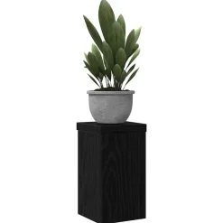 vidaXL Soporte de plantas 2 pcs 10 x 10 x 18 cm Roble negro Best