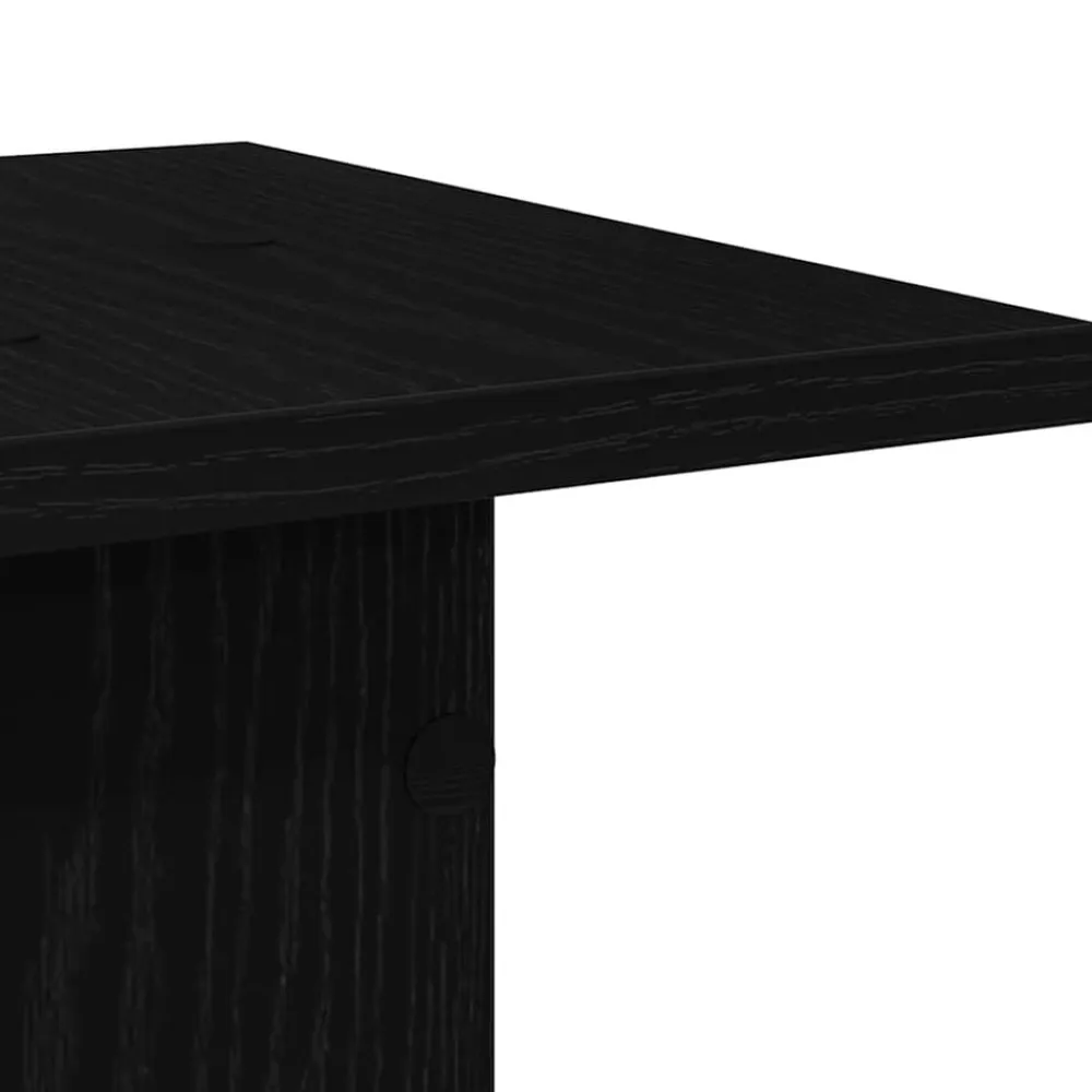 vidaXL Soporte de plantas 2 pcs 30 x 30 x 95 cm Roble negro Hot