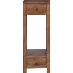 vidaXL Soporte de plantas Marrón 30 x 30 x 80 cm Madera de Caoba Outlet