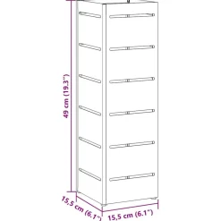 vidaXL Productos Del Hogar-Soporte de Sombrilla 15,5 x 15,5 x 49 cm Acero