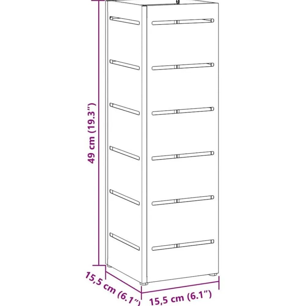 vidaXL Productos Del Hogar-Soporte de Sombrilla 15,5 x 15,5 x 49 cm Acero
