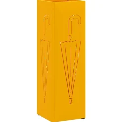 vidaXL Soporte de Sombrilla Mostaza 15,5 x 15,5 x 49 cm Metal Amarillo mostaza Sale