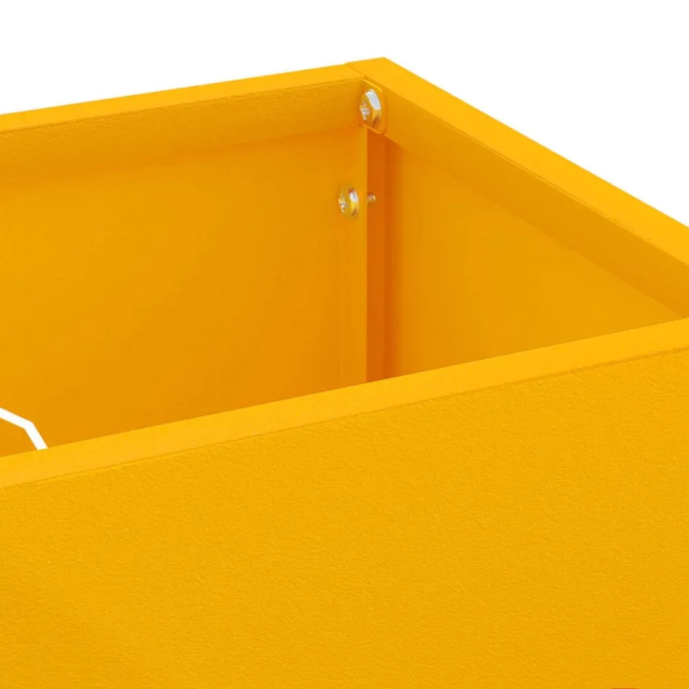 vidaXL Soporte de Sombrilla Mostaza 15,5 x 15,5 x 49 cm Metal Amarillo mostaza Sale