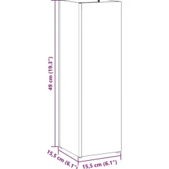 vidaXL Soporte de Sombrilla 15,5 x 15,5 x 49 cm Metal Antracita Outlet