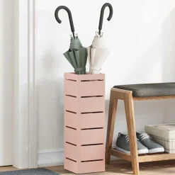 vidaXL Soporte de Sombrilla 15,5 x 15,5 x 49 cm Metal Rosa Online