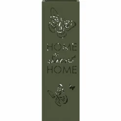 vidaXL Soporte de Sombrilla Oliva 15,5 x 15,5 x 49 cm Metal Verde oliva New