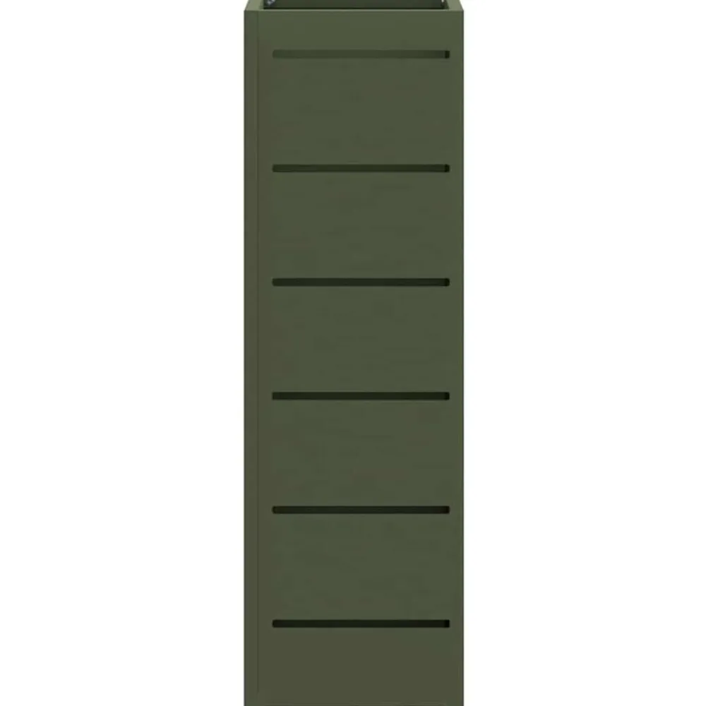 vidaXL Productos Del Hogar-Soporte de Sombrilla Oliva 15,5 x 15,5 x 49 cm Metal