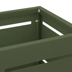 vidaXL Productos Del Hogar-Soporte de Sombrilla Oliva 15,5 x 15,5 x 49 cm Metal