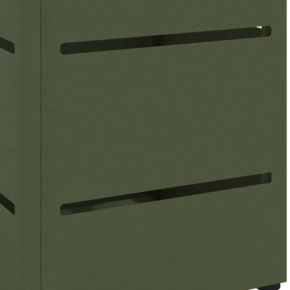 vidaXL Productos Del Hogar-Soporte de Sombrilla Oliva 15,5 x 15,5 x 49 cm Metal