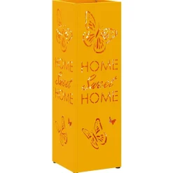 vidaXL Soporte de Sombrilla Mostaza 15,5 x 15,5 x 49 cm Metal Amarillo mostaza Sale