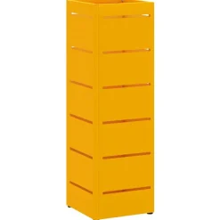 vidaXL Soporte de Sombrilla Mostaza 15,5 x 15,5 x 49 cm Metal Amarillo mostaza