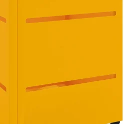 vidaXL Soporte de Sombrilla Mostaza 15,5 x 15,5 x 49 cm Metal Amarillo mostaza
