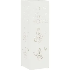 vidaXL Soporte de Sombrilla 15,5 x 15,5 x 49 cm Metal White Best