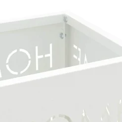 vidaXL Soporte de Sombrilla 15,5 x 15,5 x 49 cm Metal White Best
