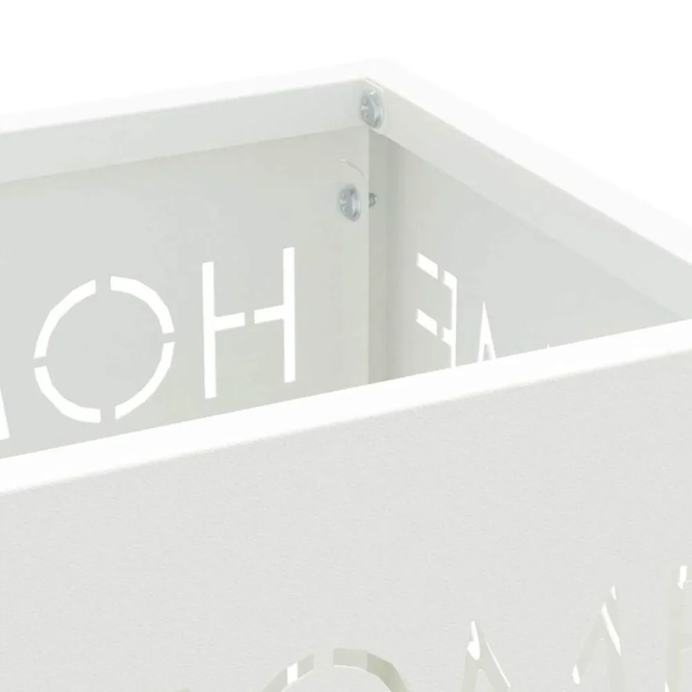 vidaXL Soporte de Sombrilla 15,5 x 15,5 x 49 cm Metal White Best