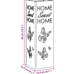vidaXL Soporte de Sombrilla 15,5 x 15,5 x 49 cm Metal Rosa Clearance
