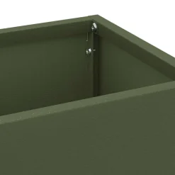 vidaXL Productos Del Hogar-Soporte de Sombrilla Oliva 15,5 x 15,5 x 49 cm Metal