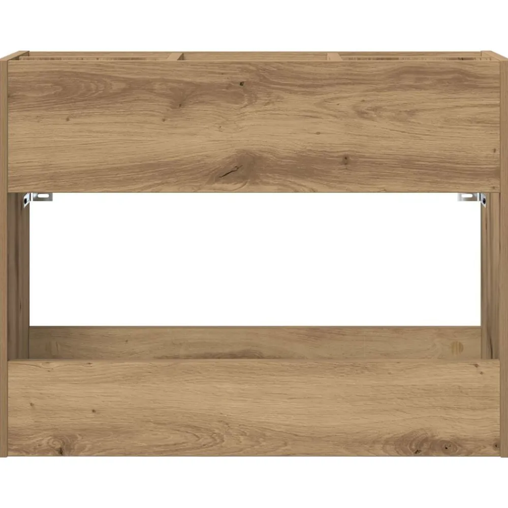 vidaXL Productos Del Hogar-Soporte de Sombrilla Roble artesanal 65 x 24 x 50 cm