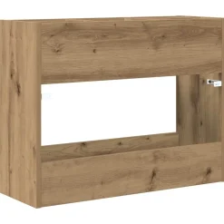 vidaXL Productos Del Hogar-Soporte de Sombrilla Roble artesanal 65 x 24 x 50 cm
