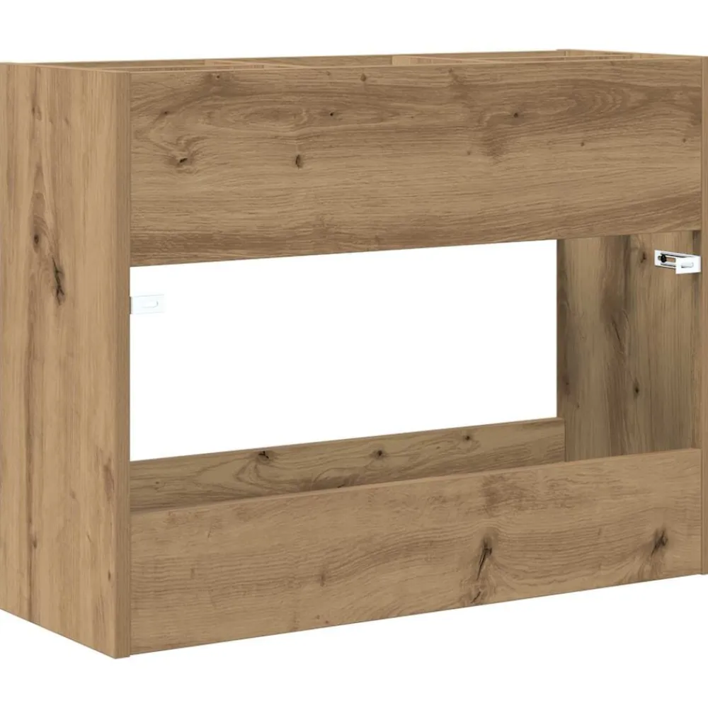 vidaXL Productos Del Hogar-Soporte de Sombrilla Roble artesanal 65 x 24 x 50 cm