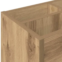 vidaXL Productos Del Hogar-Soporte de Sombrilla Roble artesanal 65 x 24 x 50 cm