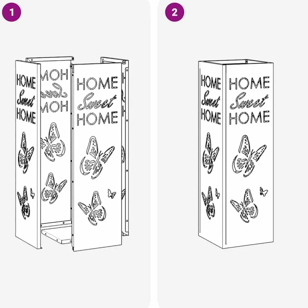 vidaXL Productos Del Hogar-Soporte de Sombrilla 15,5 x 15,5 x 49 cm Metal