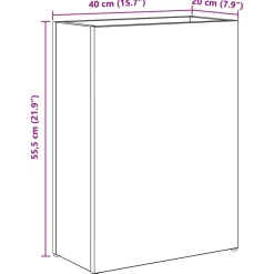 vidaXL Soporte de Sombrilla 40 x 20 x 55,5 cm Gris sonoma Best