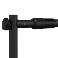 vidaXL Soporte de telón de fondo acero negro 254x243 cm Outlet