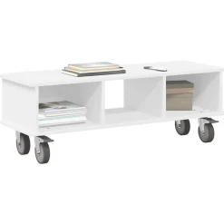 vidaXL Soporte de TV 100 x 35 x 35 cm Madera de ingeniería White Sale