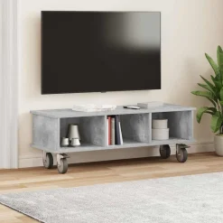 vidaXL Soporte de TV Gris Concreto 100 x 35 x 35 cm Gris hormigón Hot