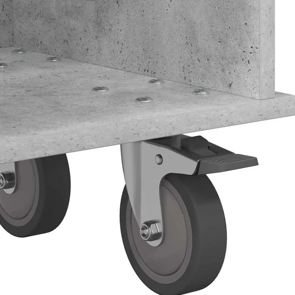 vidaXL Soporte de TV Gris Concreto 100 x 35 x 35 cm Gris hormigón Hot