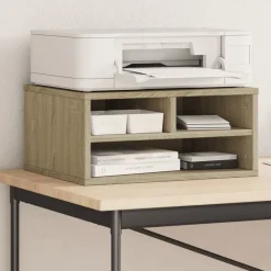 vidaXL Electrónica-Soporte impresora madera ingeniería 49x40x22,5 cm