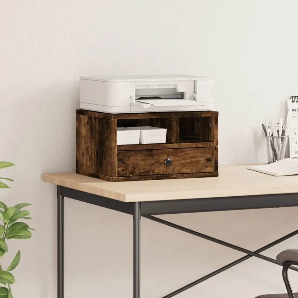 vidaXL Electrónica-Soporte impresora madera ingeniería 40x32x22,5 cm