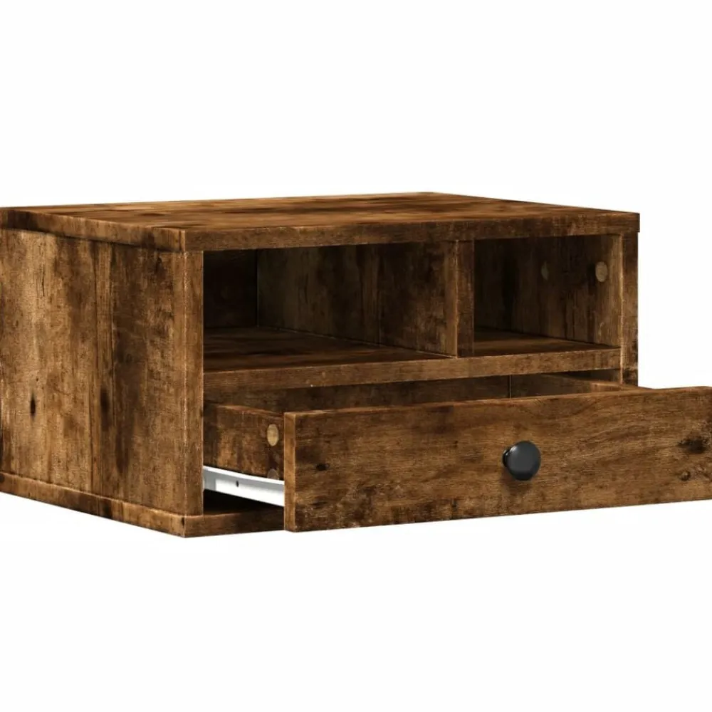 vidaXL Electrónica-Soporte impresora madera ingeniería 40x32x22,5 cm