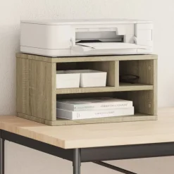 vidaXL Soporte impresora madera ingeniería 40x32x22,5 cm Roble Sonoma