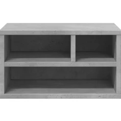 vidaXL Soporte impresora madera ingeniería gris hormigón 40x32x22,5 cm Gris hormigón