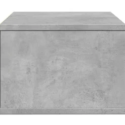 vidaXL Soporte impresora madera ingeniería gris hormigón 40x32x22,5 cm Gris hormigón