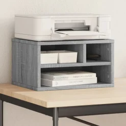 vidaXL Electrónica-Soporte impresora madera ingeniería 40x32x22,5 cm
