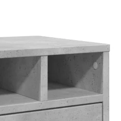 vidaXL Soporte impresora madera ingeniería gris hormigón 40x32x22,5 cm Gris hormig&oacute;n Discount