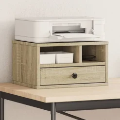 vidaXL Soporte impresora madera ingeniería 40x32x22,5 cm Roble Sonoma New