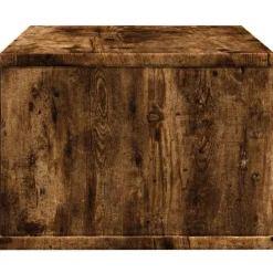 vidaXL Soporte impresora madera ingeniería 40x32x22,5 cm Roble ahumado