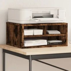 vidaXL Electrónica-Soporte impresora madera ingeniería 49x40x22,5 cm