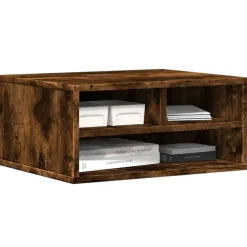 vidaXL Electrónica-Soporte impresora madera ingeniería 49x40x22,5 cm