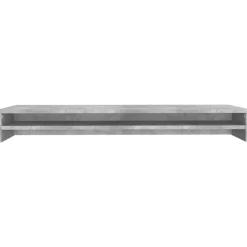 vidaXL Soporte mesa para pantalla contrachapada hormigón 100x24x13cm Gris hormig&oacute;n Hot