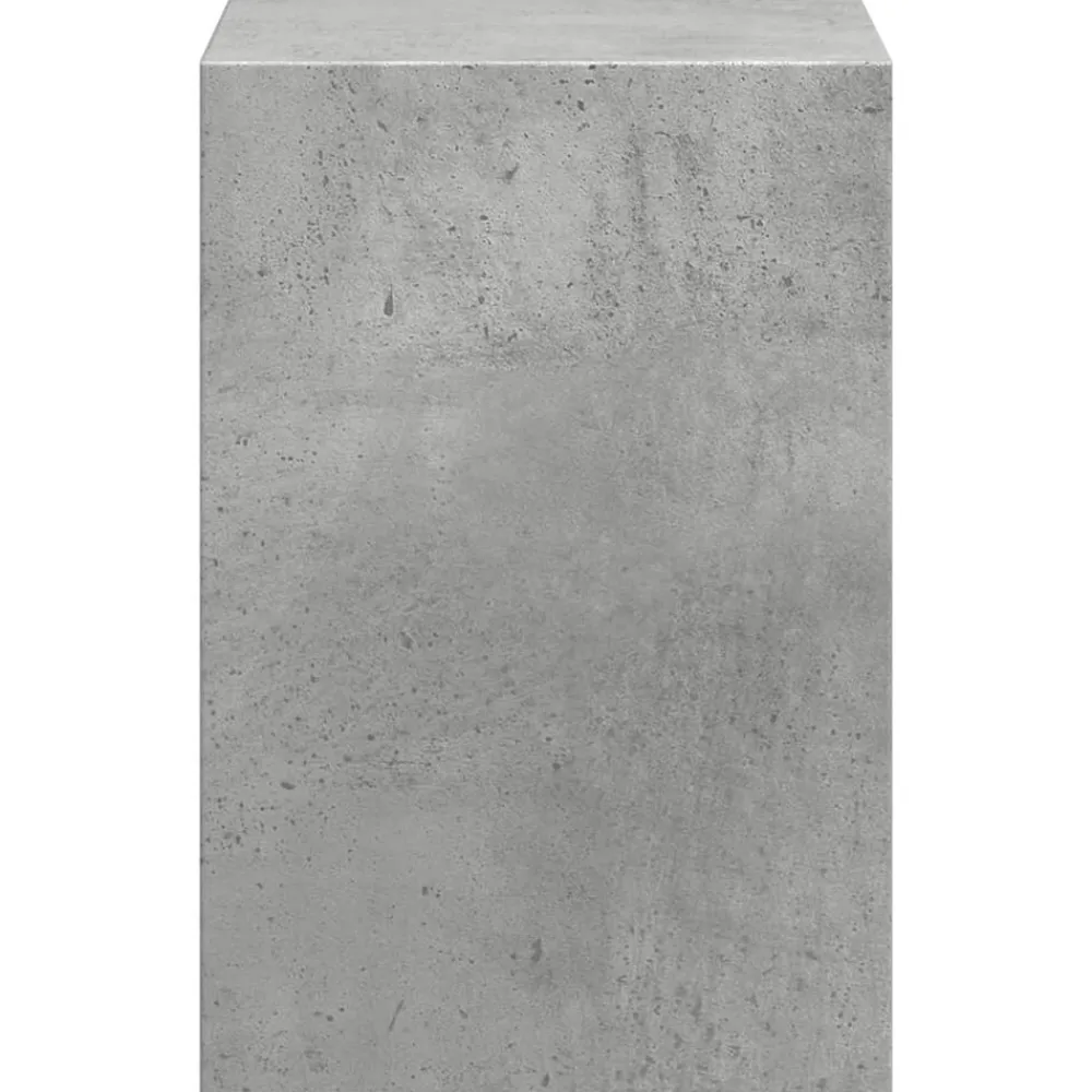 vidaXL Soporte monitor con organizador escritorio madera gris hormigón Gris hormigón Clearance