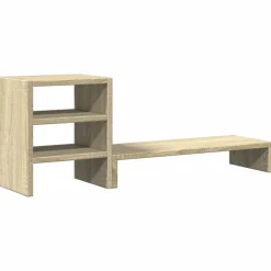 vidaXL Electrónica-Soporte monitor con organizador escritorio madera