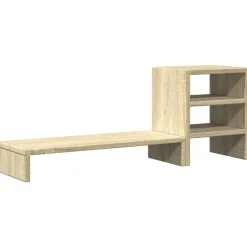 vidaXL Electrónica-Soporte monitor con organizador escritorio madera