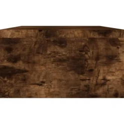 vidaXL Soporte monitor madera contrachapada 100x24x13 cm Roble ahumado New
